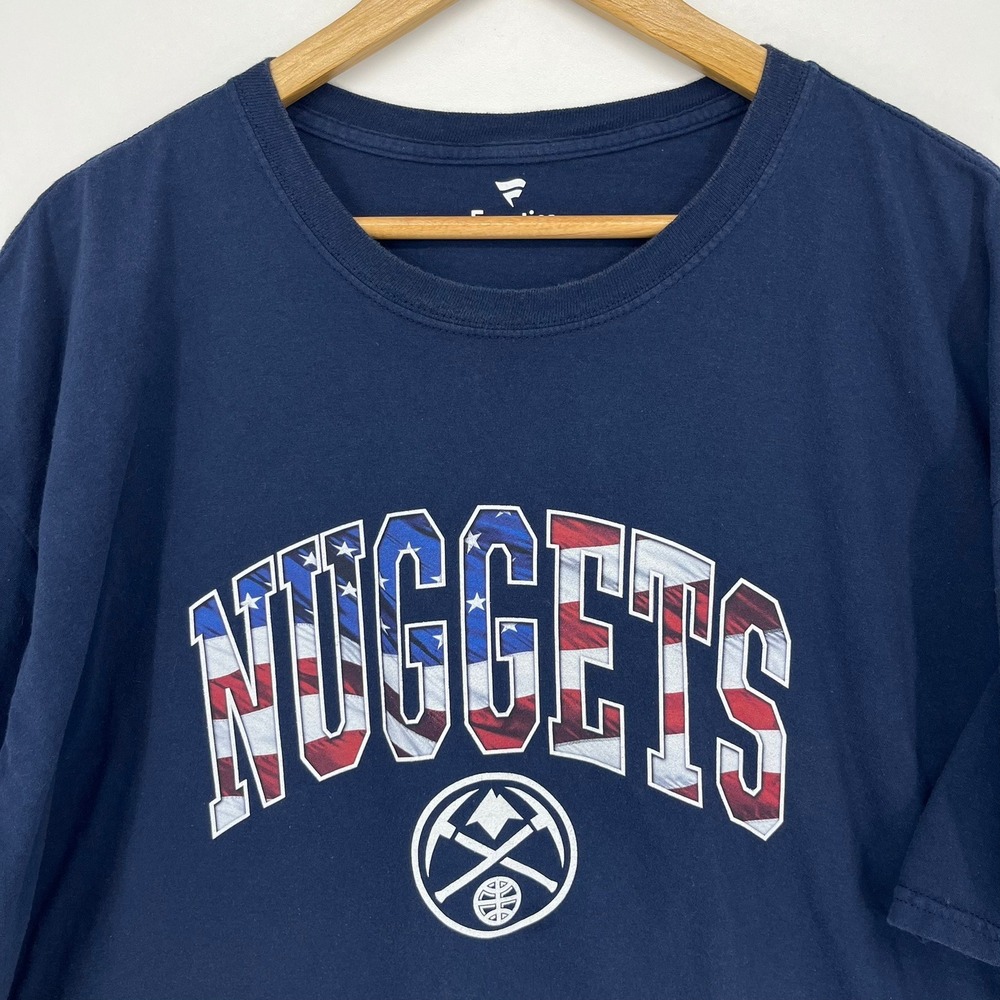 Fanatics Mens Denver Nuggets NBA Graphic T-Shirt Navy Blue 3XL - Picture 9 of 12